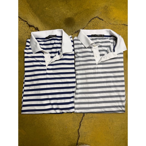 RLX Ralph Lauren Other - Bundle RLX Ralph Lauren Mens Striped Golf Polo‎ Shirts, Size L, Sport, Athletic